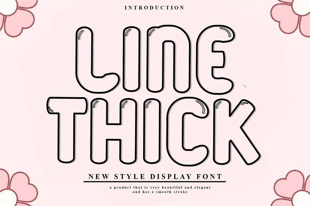 Line Thick, a Script Font by InermediaSTUDIO (Photo 1 of 8)