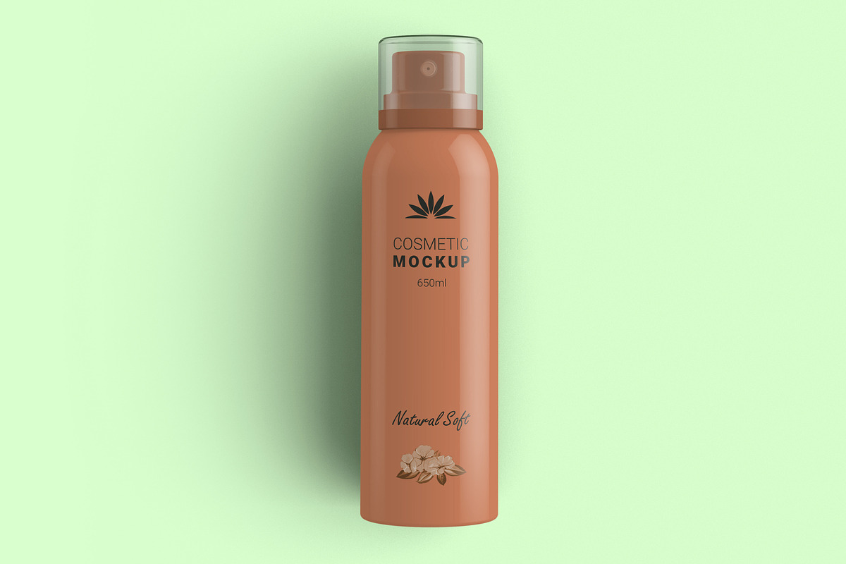 Cosmetic Spray Bottle Mockup, a Cups & Container Mockup by Digitalphaser (Photo 5 of 5)