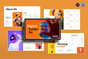 Digital Portfolio Presentation, a Presentation Template by Spark_Creative (Thumbnail 1 of 9)