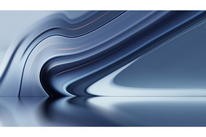 Modern Abstract Design With Flowing, an Illustration by BazziBa♥