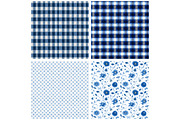 Coquette Blue Toile Digital Paper, a Pattern Graphic by Designking (Thumbnail 3 of 4)