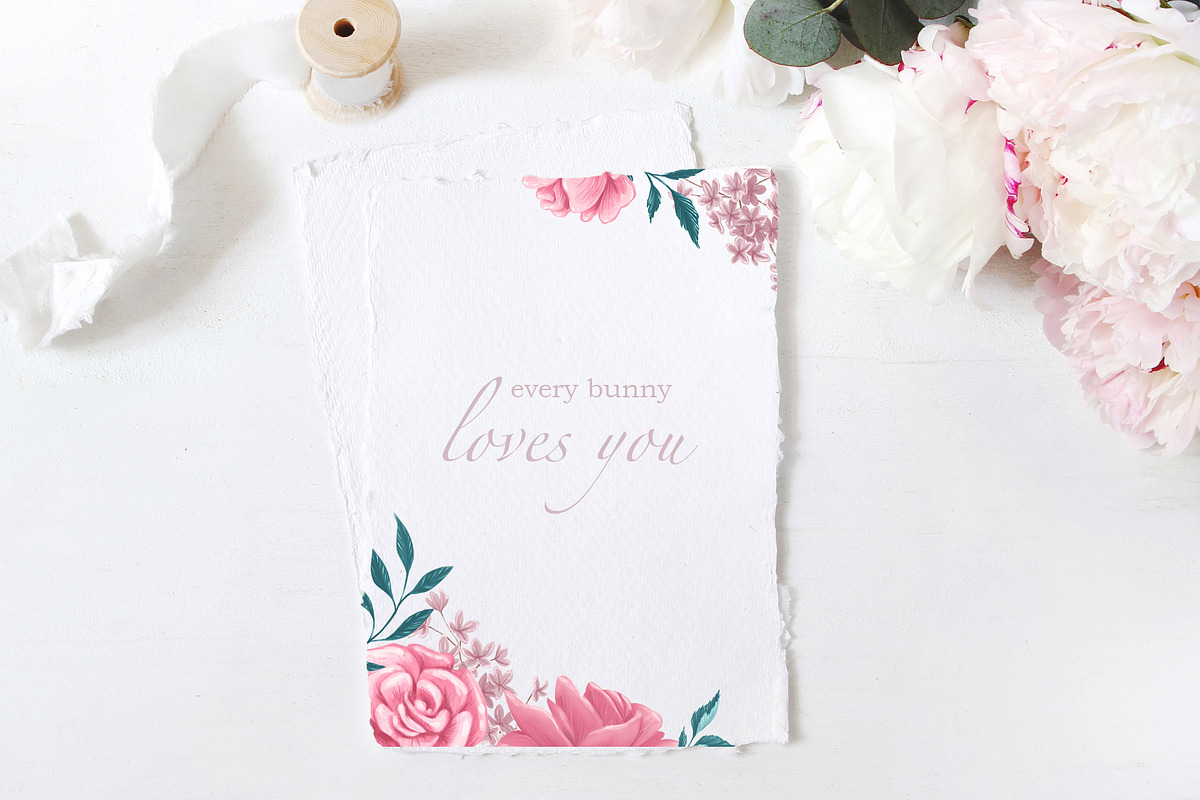 Valentine bunny kit, an Animal Illustration by Funnystore (Photo 9 of 14)
