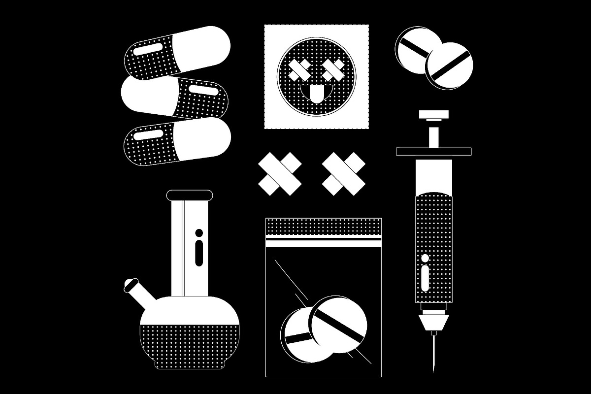 Flat Drugs Asset Illustration, an Object Illustration by graphicook