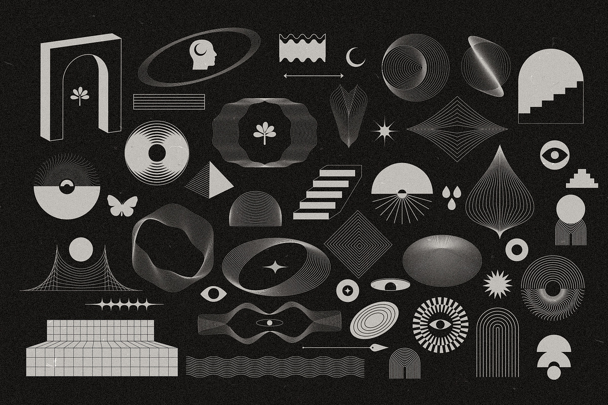 Visual Abstract Shapes, an Object Graphic by Pixflow