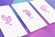 Birds | 16 Thin Line Icons Set, an Outline Icon by Alex Blogoodf (Thumbnail 2 of 7)