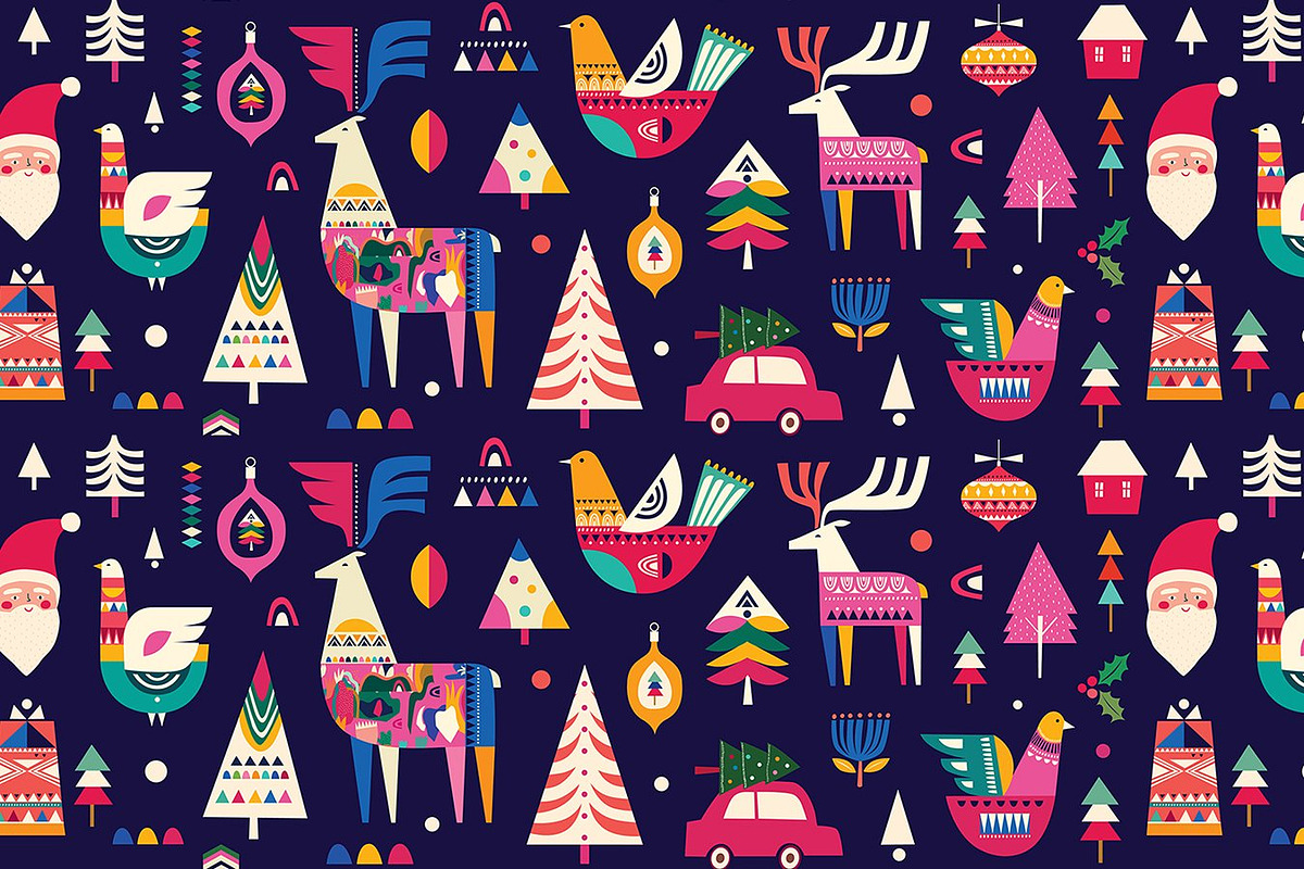 BEST CHRISTMAS BUNDLE 16 PRODUCTS, an Animal Illustration by MoleskoStudio (Photo 18 of 56)