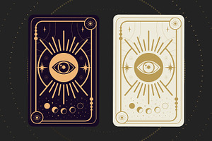 Celestial Tarot Card Collection BW