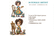 Artist Clipart JPG, a Person Illustration by Memories By Lea (Thumbnail 2 of 19)