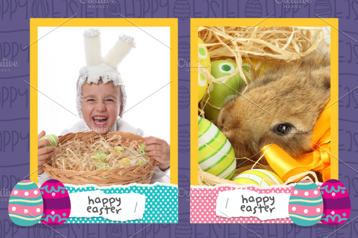 Happy Easter-Scrapbook Elements.Vol1 preview 5