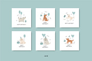 Birthday Dogs Clipart, a Decorative Illustration by Barkova Nadya (Thumbnail 2 of 10)