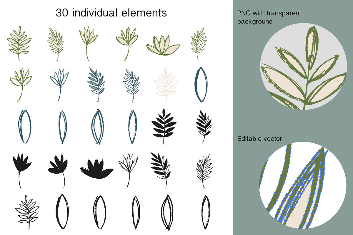 Sketched florals, a Pattern Graphic by Wild Rose (Photo 5 of 9)