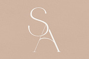 SA monogram, a Branding & Logo Template by LINKED LETTERS STUDIO (Thumbnail 1 of 2)