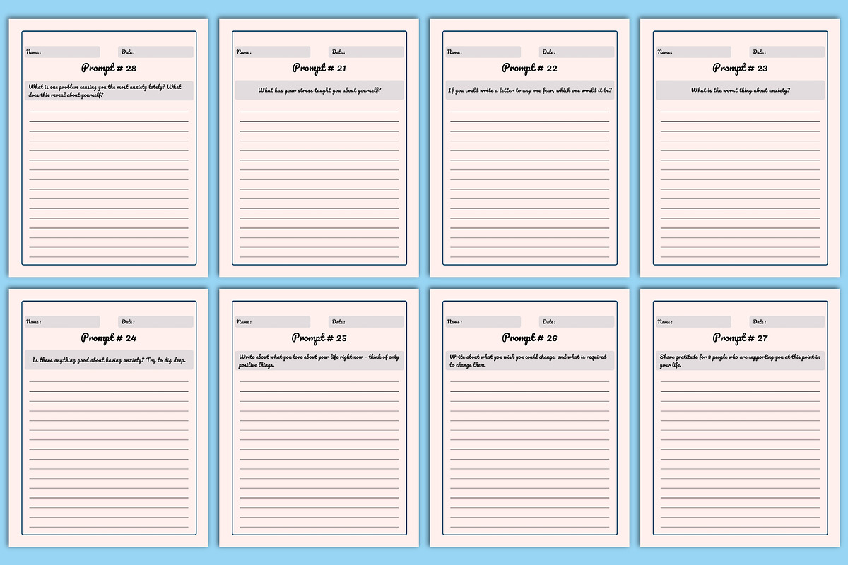 200 Mental Health Prompts Canva