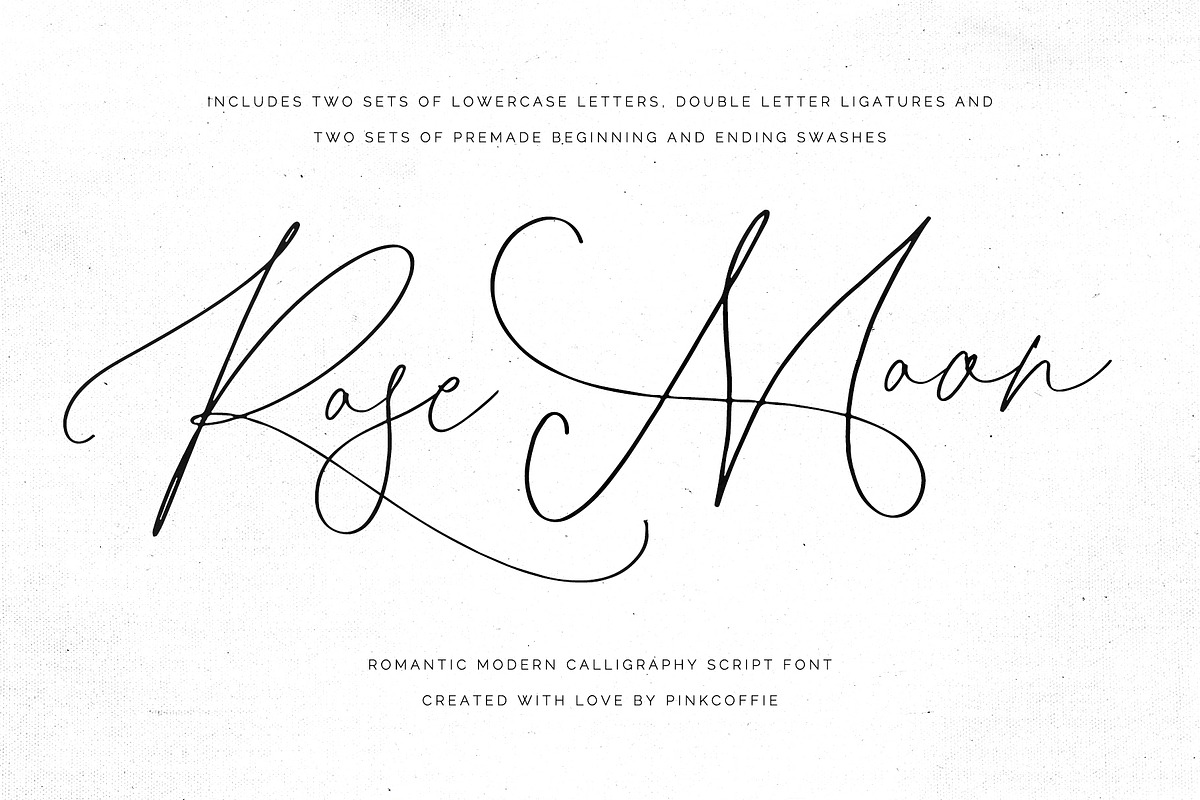 Rose Moon | Romantic Script Font