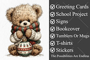 Whimsical Christmas Animals Clipart, a Seasonal Illustration by Canvas Craft (Thumbnail 3 of 10)