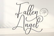 Fallen Angel | Script Font, a Handwritten Font by Scratchones (Thumbnail 1 of 9)