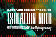 Isolation Noir - Modern/Vintage, a Font by Badspark (Thumbnail 1 of 3)