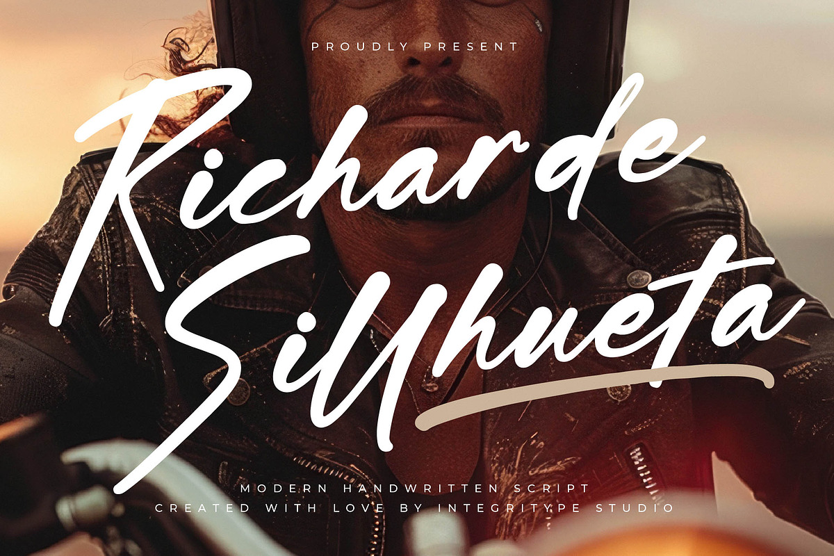 Richarde Sillhueta, a Script Font by Integritype Studio (Photo 1 of 15)