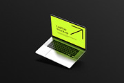 Laptop Mockup, a Wearable Device Mockup by Pikachudesign (Thumbnail 2 of 5)