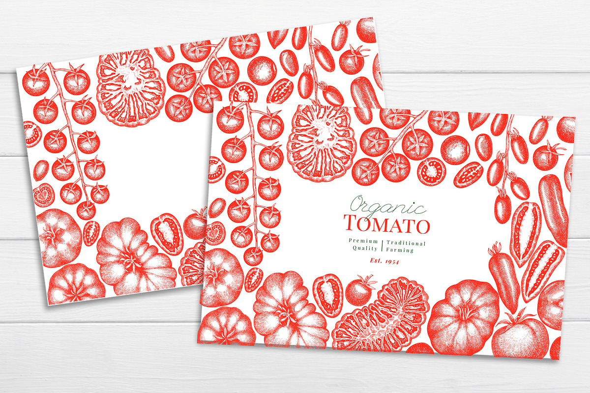 Tomato Farm Vector Collection, a Food Illustration by Lubov Illustrations Shop (Photo 12 of 13)