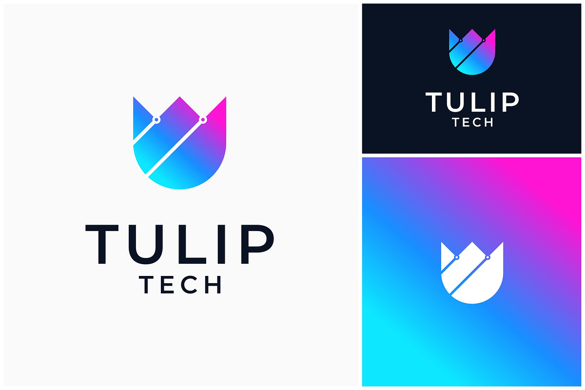 Tulip Technology Modern Logo, a Branding & Logo Template by ika trisiana