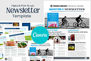 Canva Newsletter Template Financial, an Email Template by PixelCraft (Thumbnail 1 of 15)