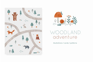 Watercolor Woodland Adventure