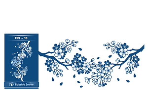 Elegant Blossom Vector Design, a Work Illustration by CarWrap design