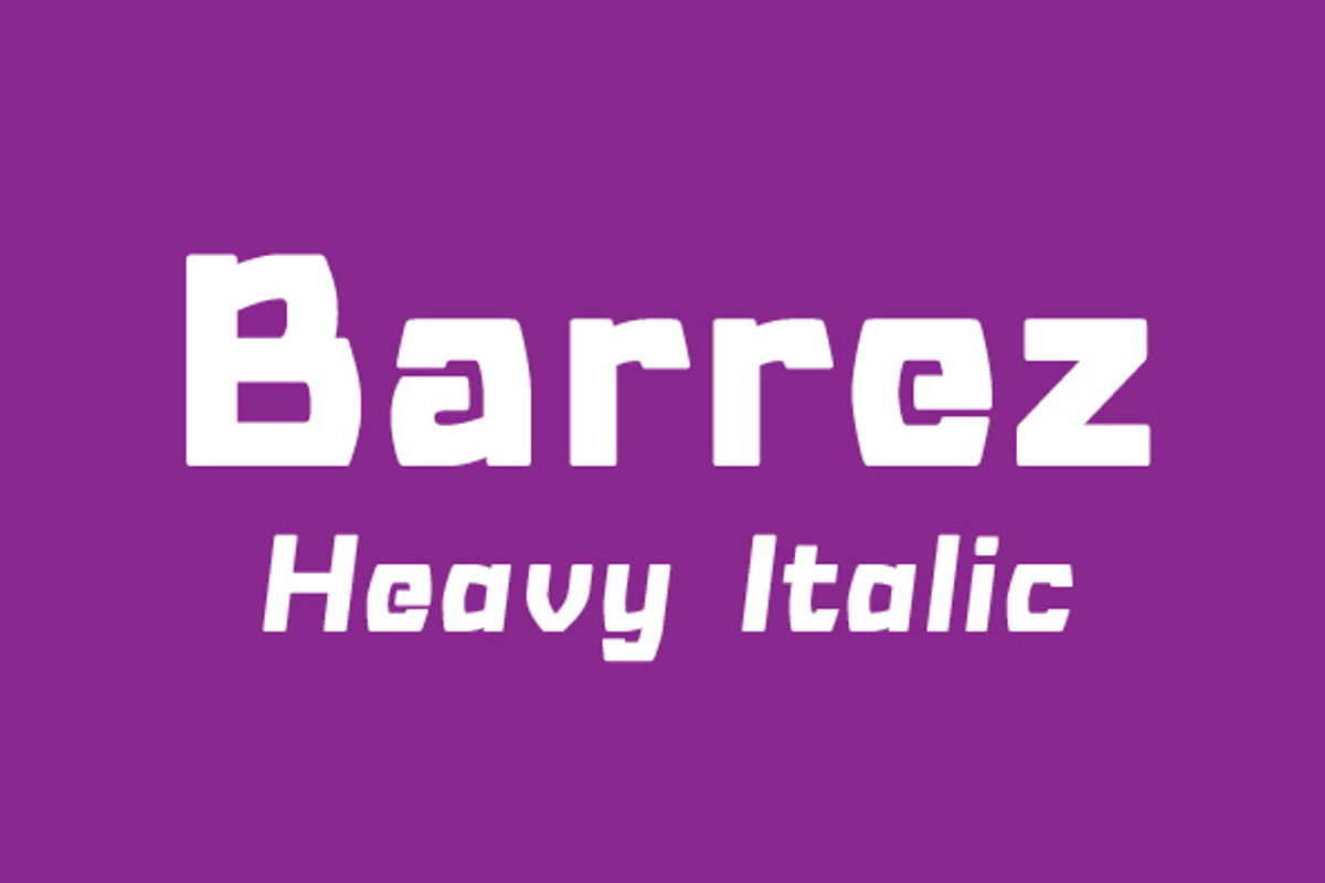 Barrez Heavy Italic