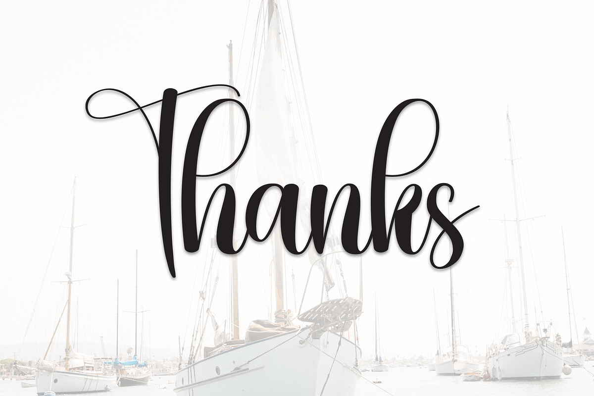 Sailing | Script Font, a Handwritten Font by Scratchones (Photo 9 of 9)
