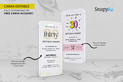 Birthday Dinner Invitation Canva PDF, an Invitation Template by Snapybiz (Thumbnail 2 of 12)