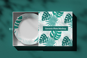 7 Mockups Ceramic Plates