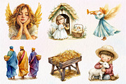 Christmas Nativity Sublimation Clipa, an Illustration by Dream Creation (Thumbnail 2 of 6)