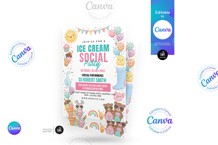Ice Cream Social Flyer