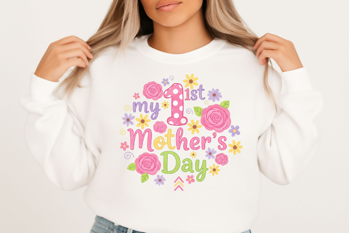 My First Mother's Day Png,Mommy Png,, an Illustration by Designking (Photo 2 of 6)