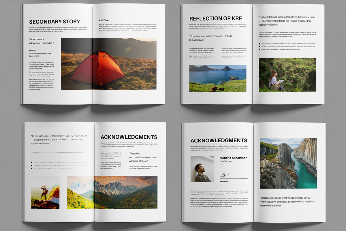 Minimalist Photo Album Design, a Brochure Template by MightyDesign (Photo 3 of 6)
