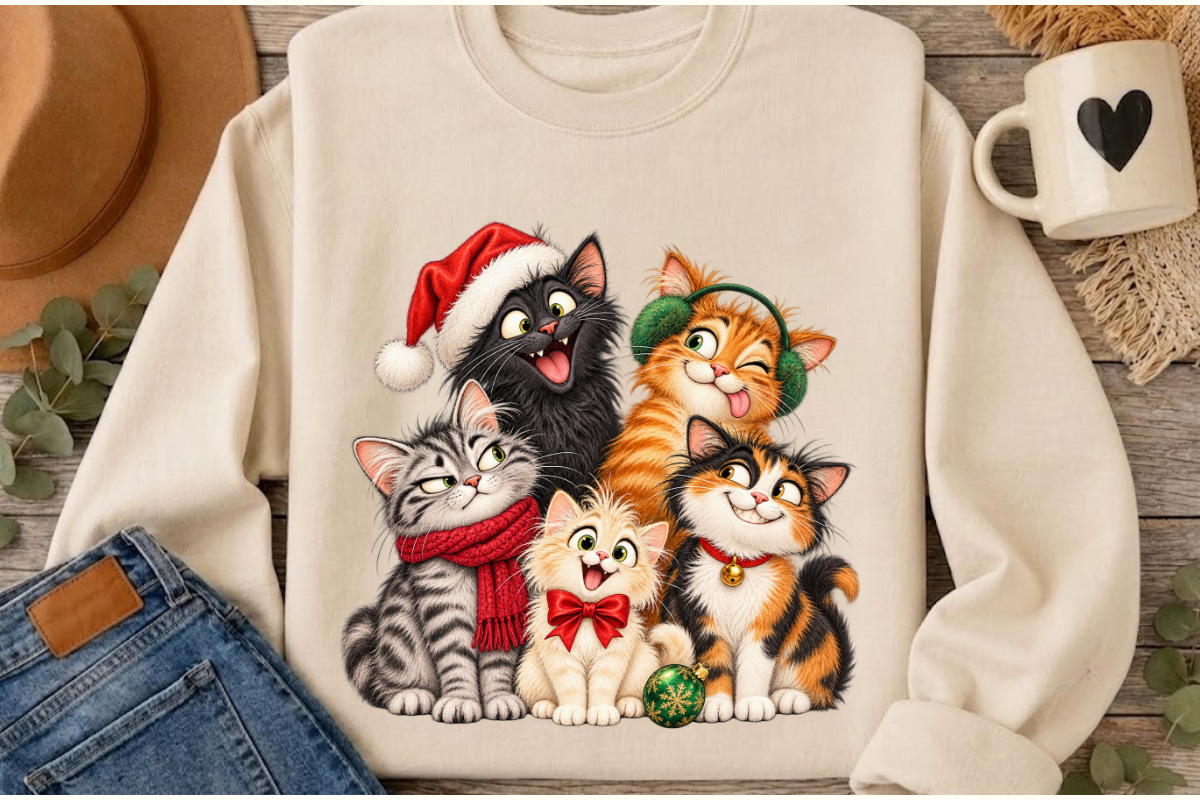Funny Christmas Animals PNG Cliparts, an Animal Illustration by Ink Gallery (Photo 8 of 13)