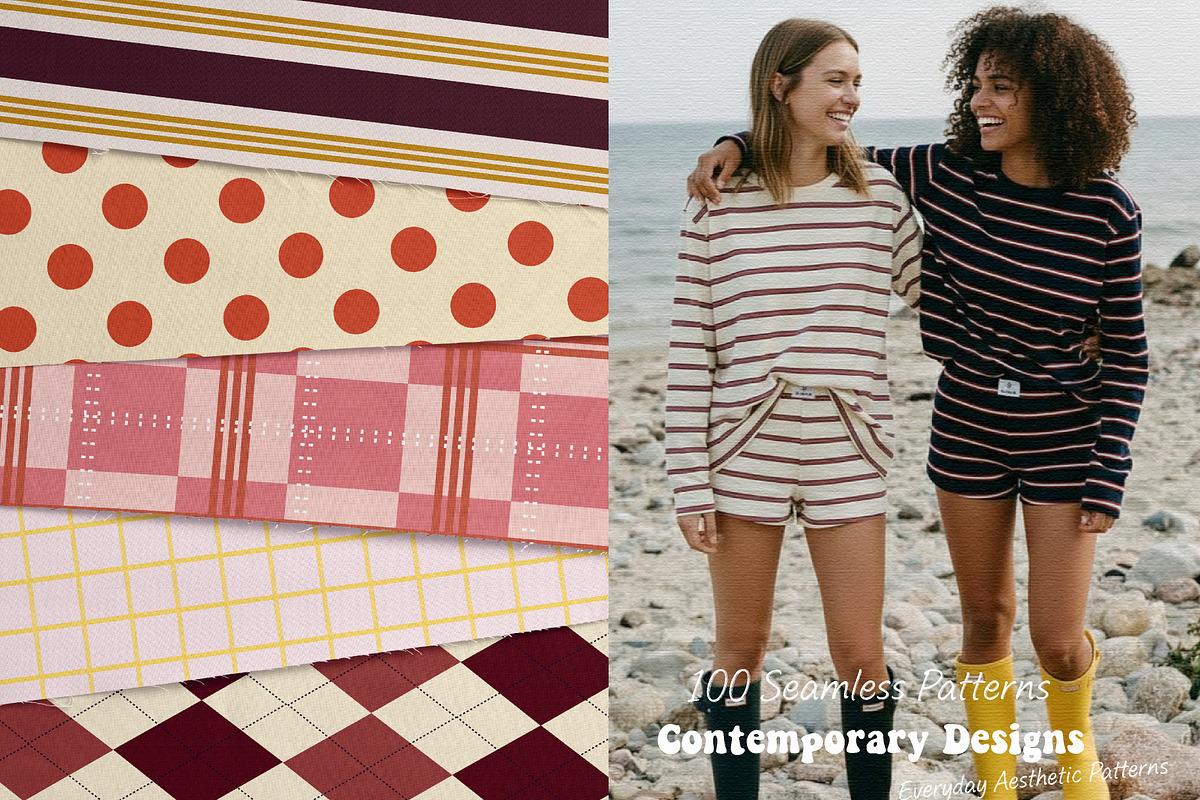 Contemporary Designs - 100 Patterns, a Pattern Graphic by DreamoraArt (Photo 2 of 10)