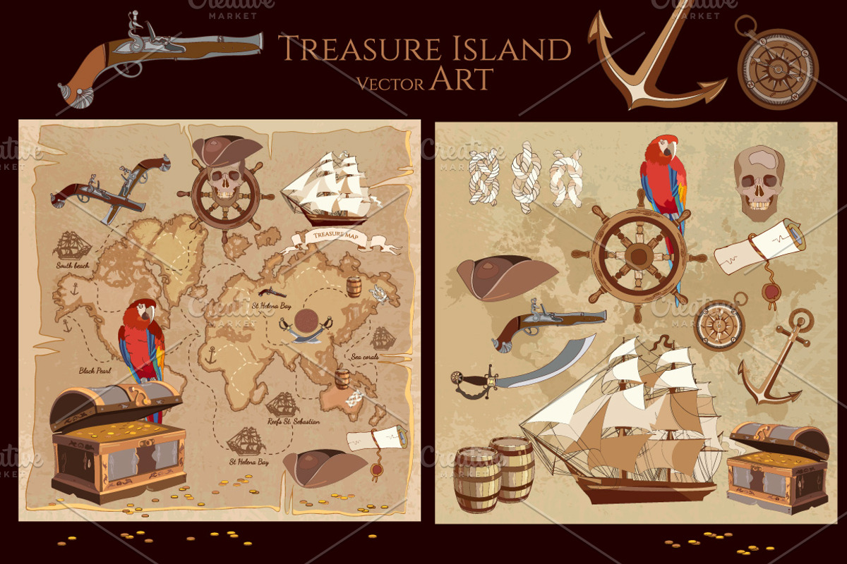 Treasure island collection, an Education Illustration by Matrioshka (Photo 6 of 9)