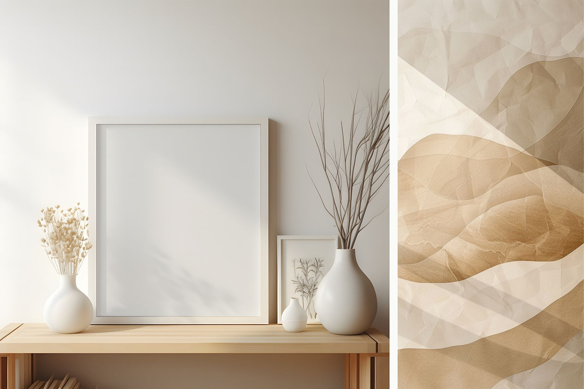 Earth Tone Minimalist Frame Mockup 3, a Household Mockup by ARTOZEN DIGITAL (Photo 7 of 10)