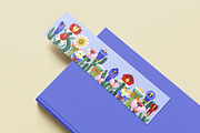 Abstract flowers border background, a Decorative Illustration by Good Studio (Thumbnail 4 of 4)