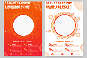 Orange Gradient Business Flyer, a Templates & Theme by sekitarief