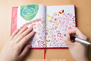 Hand-Drawn Vintage Floral DIY Kit, a Pattern Graphic by Oleg Ribar (Thumbnail 8 of 11)