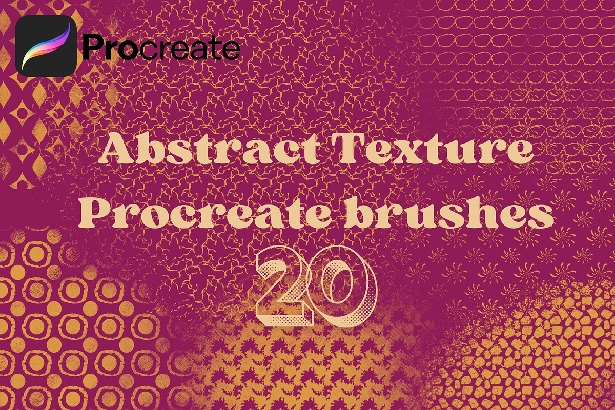 Abstract Texture Procreate Brushes, a Brush Add-On by Elatedowl (Photo 1 of 8)