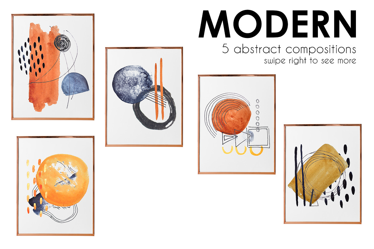 Modern watercolor painted, a Texture Graphic by Big Bundles Shop (Photo 5 of 6)