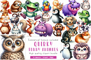 Quirky Funny Animals Sublimation, an Illustration by CreationArt (Thumbnail 1 of 4)