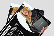 Simple Graduation Invitation, a Card Template by mesuka (Thumbnail 3 of 3)