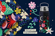 Midnight Garden Graphic Collection, a Pattern Graphic by rouxsupplyco (Thumbnail 10 of 12)