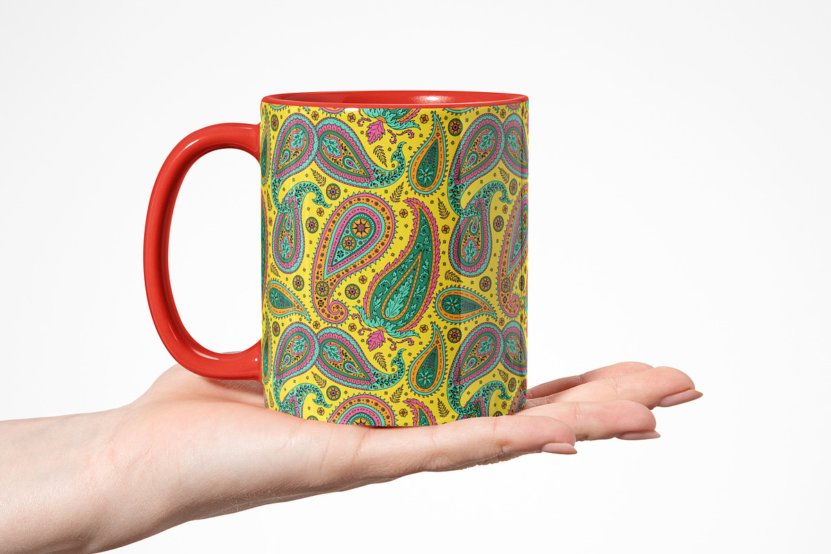 Vibrant Paisley Dreams Patterns, a Pattern Graphic by Rose Design (Photo 9 of 9)