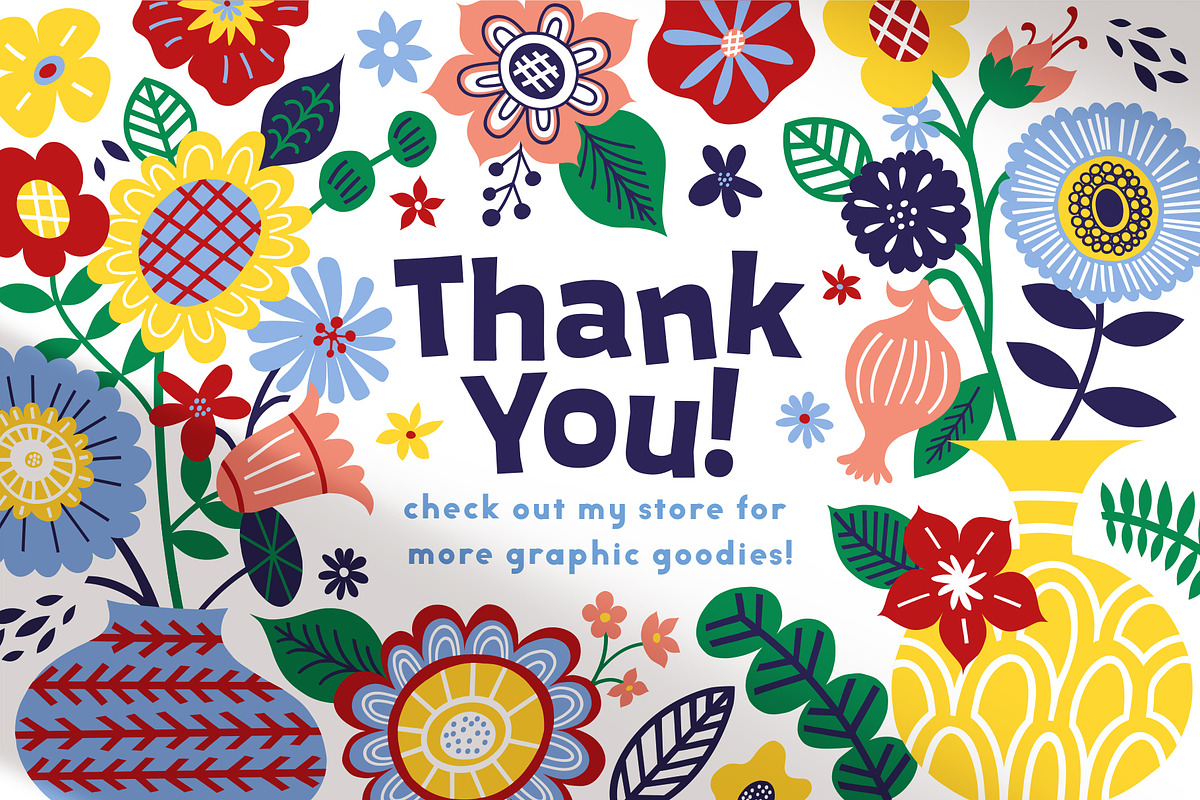 Folky Florals Patterns & Graphics, a Pattern Graphic by rouxsupplyco (Photo 13 of 13)